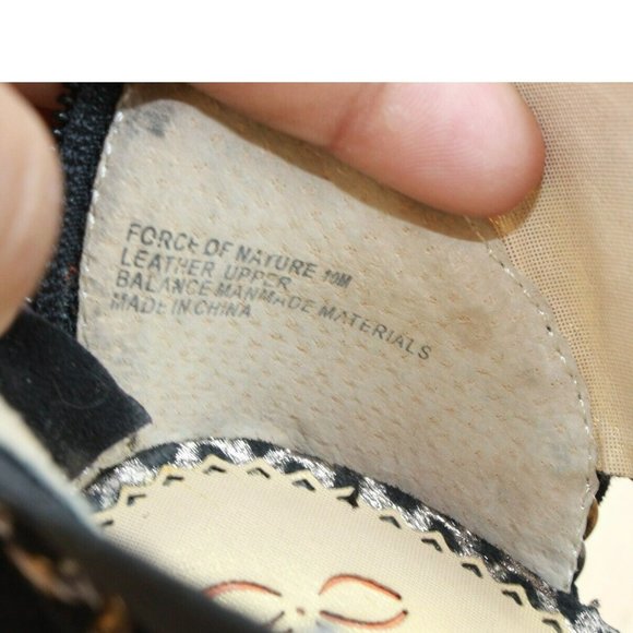 Poetic License Force Of Nature Black Leather High Heel Sandals Size 10 M - Picture 8 of 10